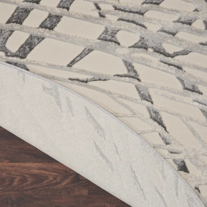 Rustic Textures RUS17 Ivory Grey Rug