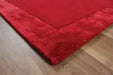 Asiatic ascot red Red Living Room Wool Rug.