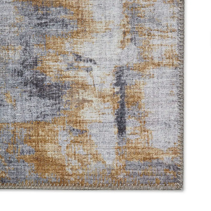 Think Rugs rio g4719 grey yellow Grey, Yellow Living Room Flat Weave Rug.