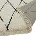 Asiatic rocco rc08 cream Ivory, Cream Living Room Geometric Rug.