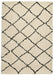 Think Rugs royal nomadic 5413 ivory black Ivory Living Room Shaggy Rug.