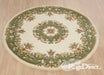 Oriental Weavers royal indian cream green Green, Ivory Living Room Wool Rug.