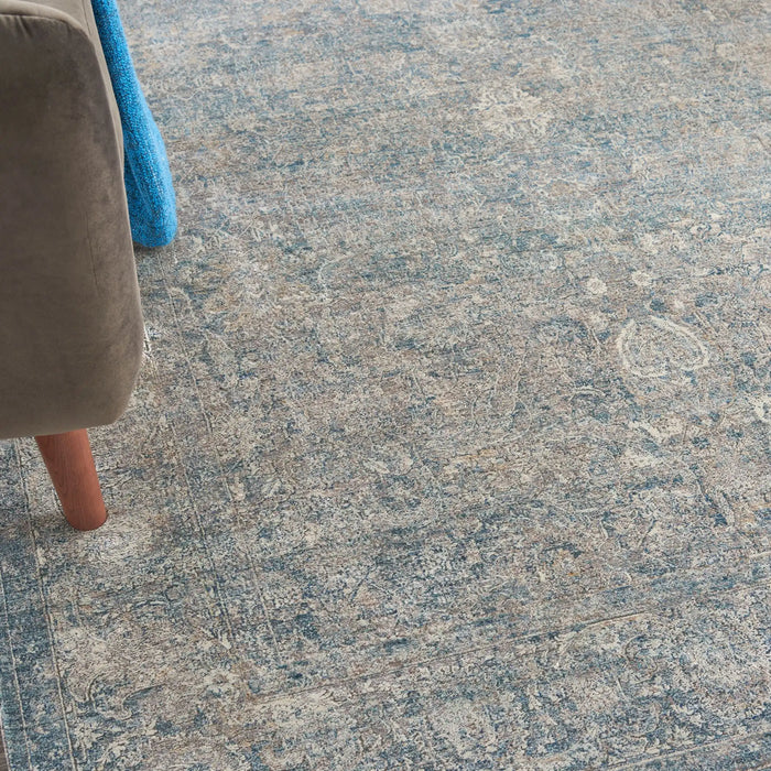 Nourison Delivered in 6 weeks   USA starry nights stn01 cream blue Blue, Ivory Living Room Moroccan Rug.