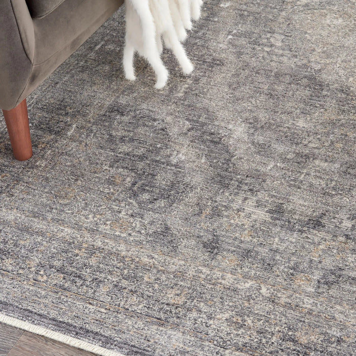 Nourison Delivered in 6 weeks   USA starry nights stn05 charcoal cream Grey, Ivory Living Room Moroccan Rug.