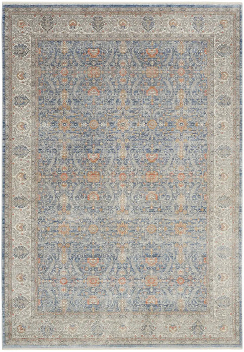 Nourison Delivered in 6 weeks   USA starry nights stn08 light blue Blue, Ivory Living Room Moroccan Rug.
