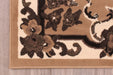 Rug Style traditional poly sandringham taupe Beige Living Room Moroccan Rug.