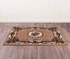 Rug Style traditional poly sandringham taupe Beige Living Room Moroccan Rug.