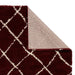 Think Rugs scandi berber g257 red cream Red, Cream Living Room  Rug.