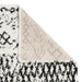 Think Rugs scandi berber g271 white black Black, Ivory Living Room  Rug.