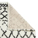 Think Rugs scandi berber g272 white black Black, Ivory Living Room  Rug.