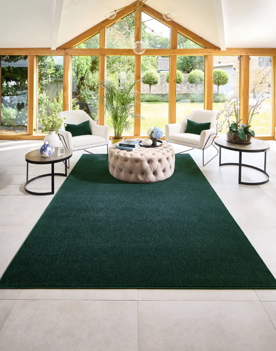 Sense Hug Rug Forest Green Washable