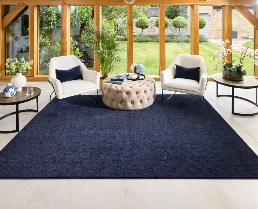 Sense Hug Rug French Navy Washable