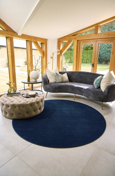 Sense Hug Rug French Navy Washable