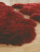Origins sheepskins hug berry Red Living Room Wool Rug.