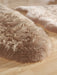 Origins sheepskins hug mink Brown, Beige Living Room Wool Rug.