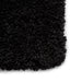 Think Rugs sierra 9000 black Black Living Room Shaggy Rug.