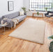 Think Rugs sierra 9000 camel Beige Living Room Shaggy Rug.