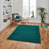 Think Rugs sierra 9000 jewel green Green Living Room Shaggy Rug.