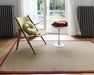 Asiatic sisal linen red Red Living Room Natural Fibre Rug.