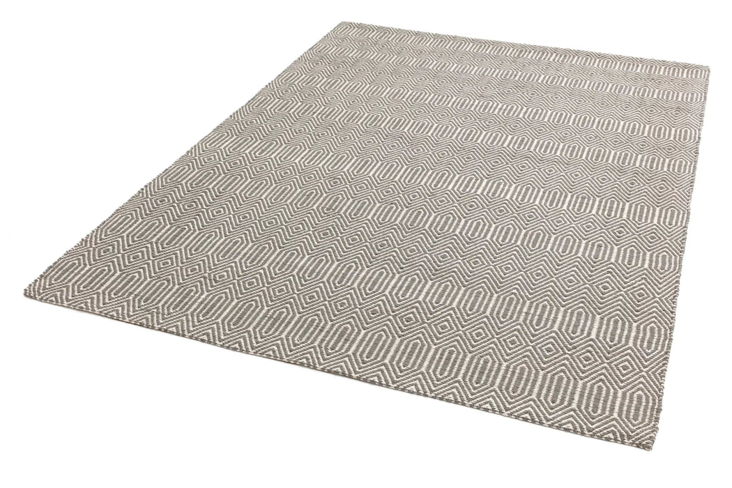 Asiatic sloan sloan silver Grey Living Room Striped Rug.