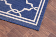 Rug Style terrace outdoor spanish tile blue Blue Living Room Geometric Rug.