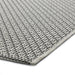 Think Rugs stitch outdoor stitch 9683 ivory black Black, Ivory Outdoor  Flat Weave Rug.