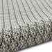 Think Rugs stitch outdoor stitch 9683 ivory black Black, Ivory Outdoor  Flat Weave Rug.