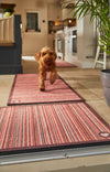 Patterned Hug Rug Red Stripe 2 Runner
