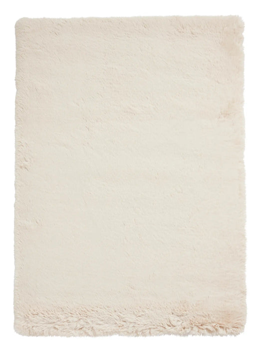 Think Rugs super teddy beige Beige Living Room Shaggy Rug.