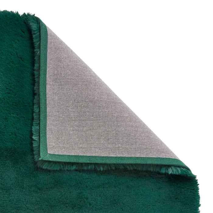 Think Rugs super teddy jewel green Green Living Room Shaggy Rug.