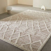 Oriental Weavers tribal 626 w Beige Living Room Geometric Rug.