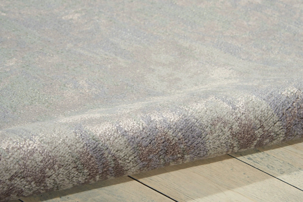 Nourison twilight nourison twi05 slate Blue, Grey Living Room Wool Rug.