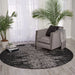 Nourison twilight nourison twi11 flint Grey, Black Living Room Wool Rug.