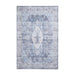 Think Rugs tabriz washable h1156 blue Blue Living Room Washable Rug.