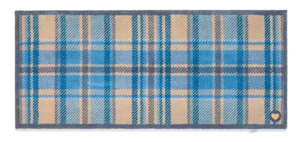 Hug Rug Washable Tartan Blue Multi