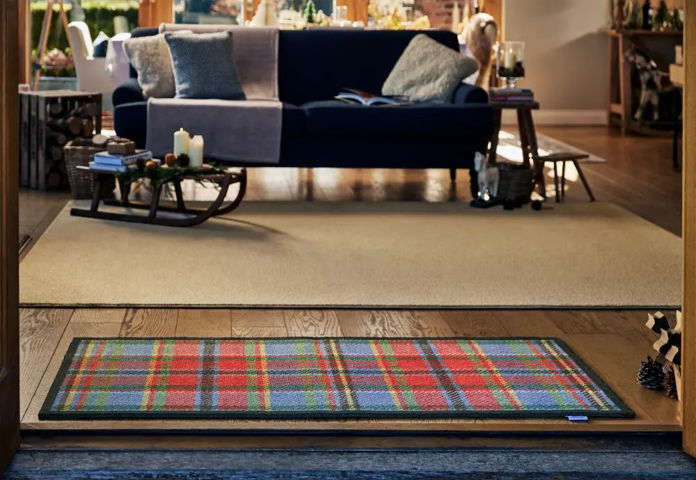 Hug Rug Washable Tartan Red Multi