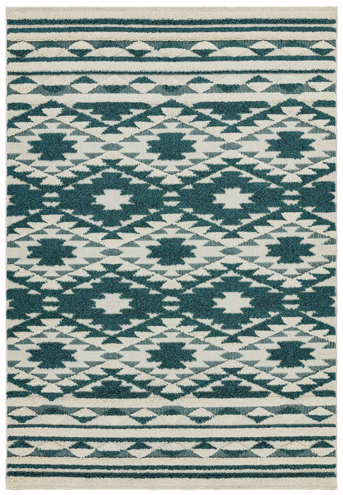 Asiatic taza ta01 green Green, Ivory Living Room  Rug.