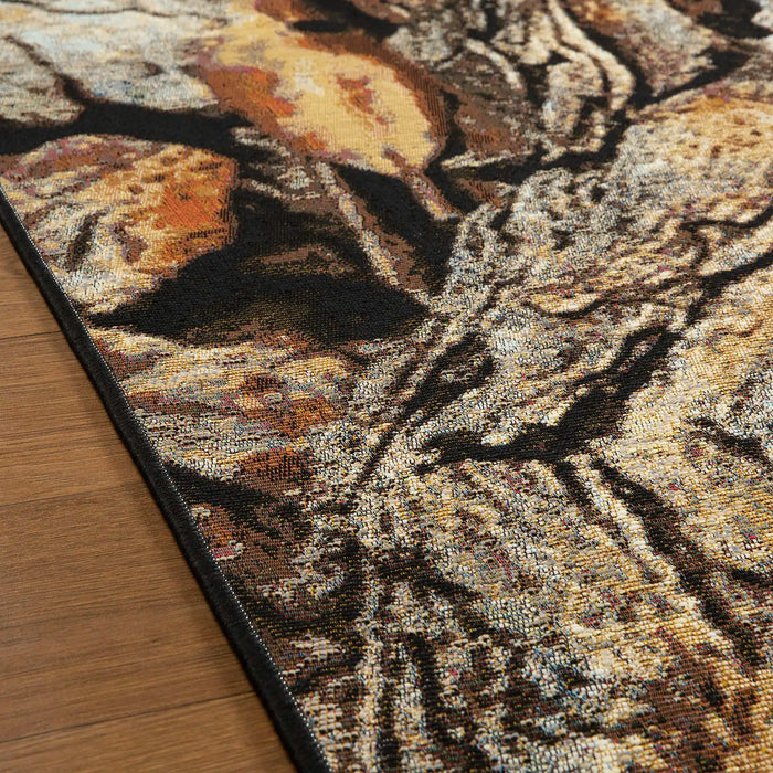 Oriental Weavers terra nova bark Brown, Beige, Multicoloured Living Room Flat Weave Rug.