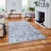 Think Rugs topaz think topaz g4705 silver Grey Living Room Flat Weave Rug.