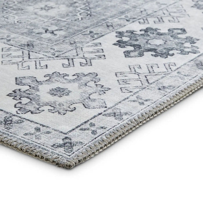 Think Rugs topaz think topaz g4705 silver Grey Living Room Flat Weave Rug.