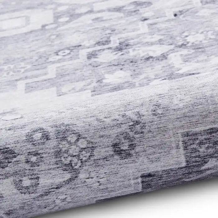 Think Rugs topaz think h1265 grey Grey Living Room Flat Weave Rug.