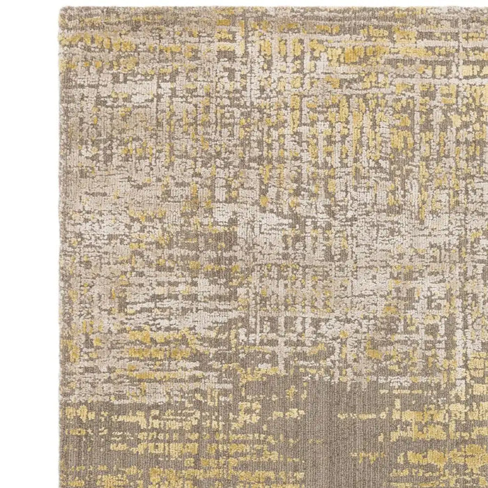 Asiatic torino gold Yellow Living Room Wool Rug.