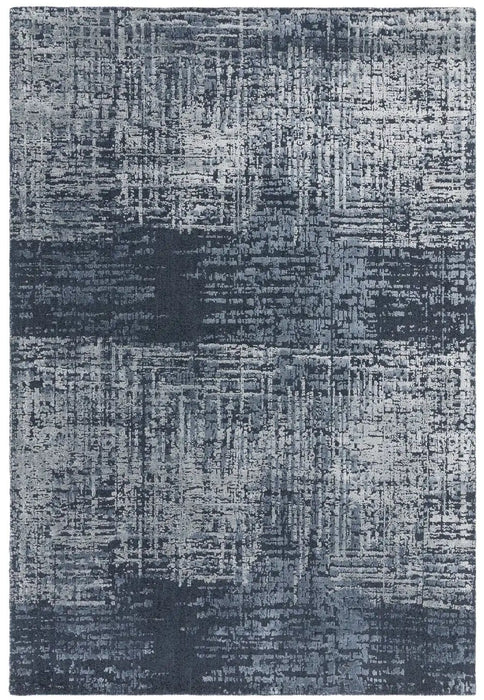 Asiatic torino petrol blue Blue Living Room Wool Rug.