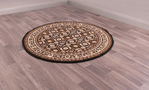 Rug Style traditional poly esta black Beige, Black Living Room Moroccan Rug.