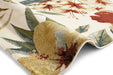 Think Rugs tropics 6093 cream multi Ivory, Multicoloured Living Room  Rug.
