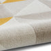 Think Rugs vancouver 18214 beige yellow Yellow, Beige Living Room Geometric Rug.