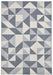 Think Rugs vancouver 18214 grey Grey Living Room Geometric Rug.