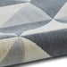 Think Rugs vancouver 18214 grey Grey Living Room Geometric Rug.
