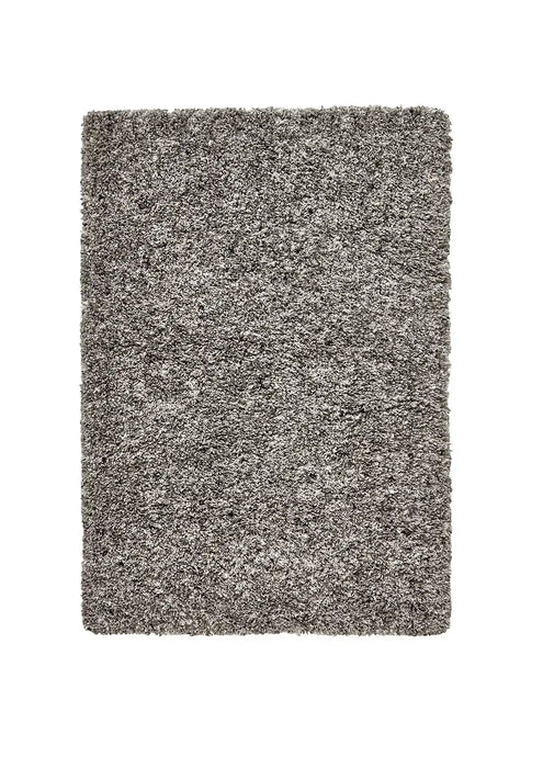 Think Rugs vista plain 3547 silver Grey Living Room Shaggy Rug.
