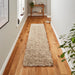 Think Rugs vista plain 4803 cream Ivory Living Room Shaggy Rug.